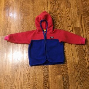 Kids Patagonia Girls Pink and Purple Fleece 2T